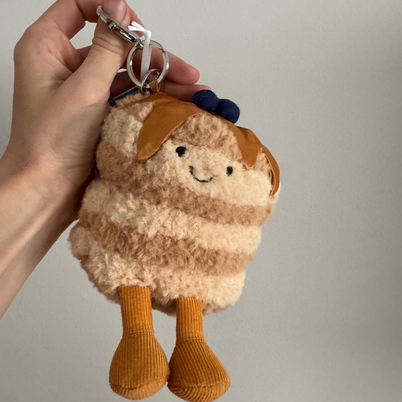 Jellycat Fran pancakes bag charm keychain- NYC FAO exclusive Authentic NWT